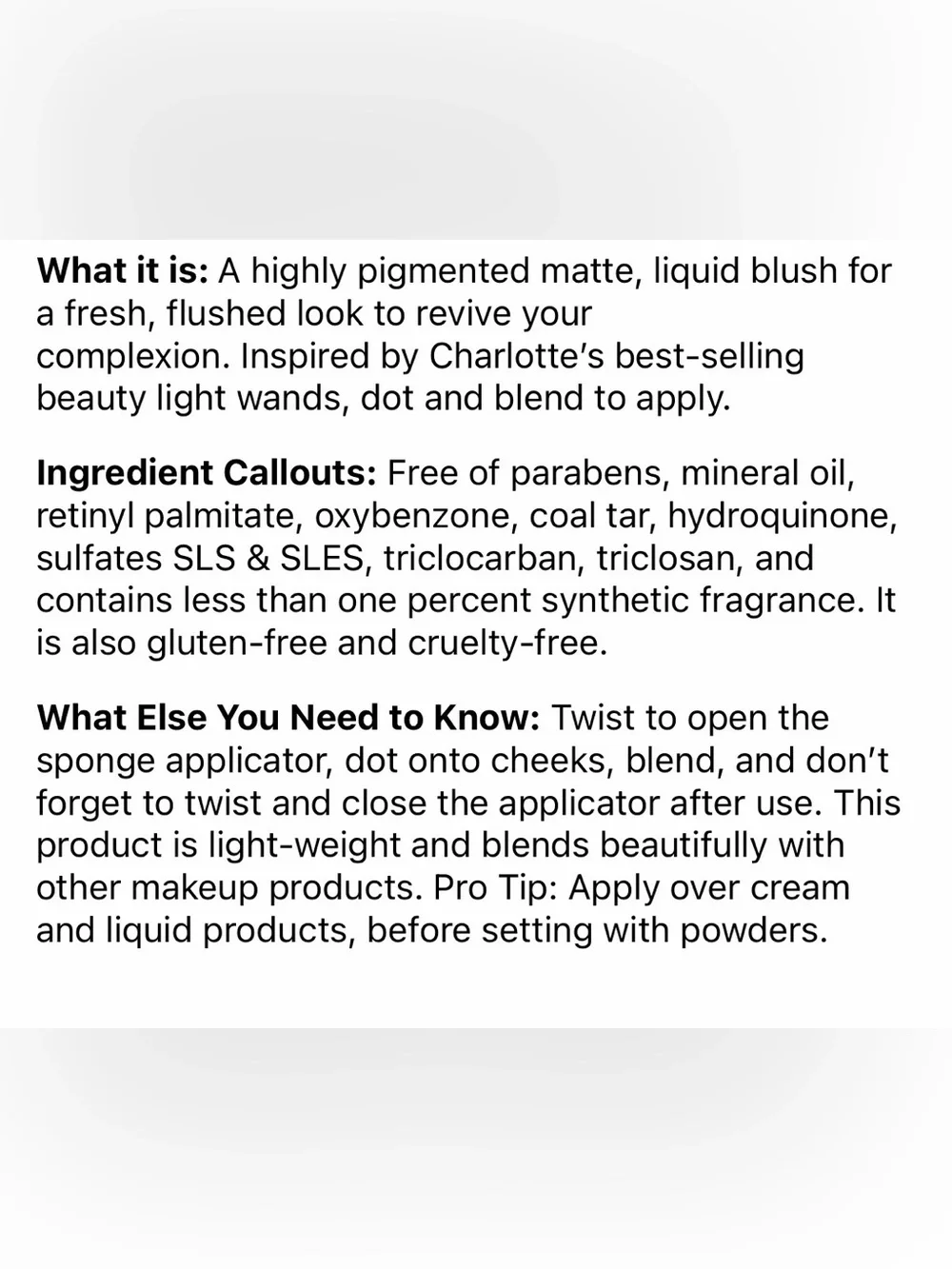 Charlotte Tilbury Matte Beauty Blush Wand in Pillow Talk